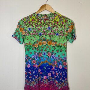 Johnny Was Rainbow Field Crewneck Tee